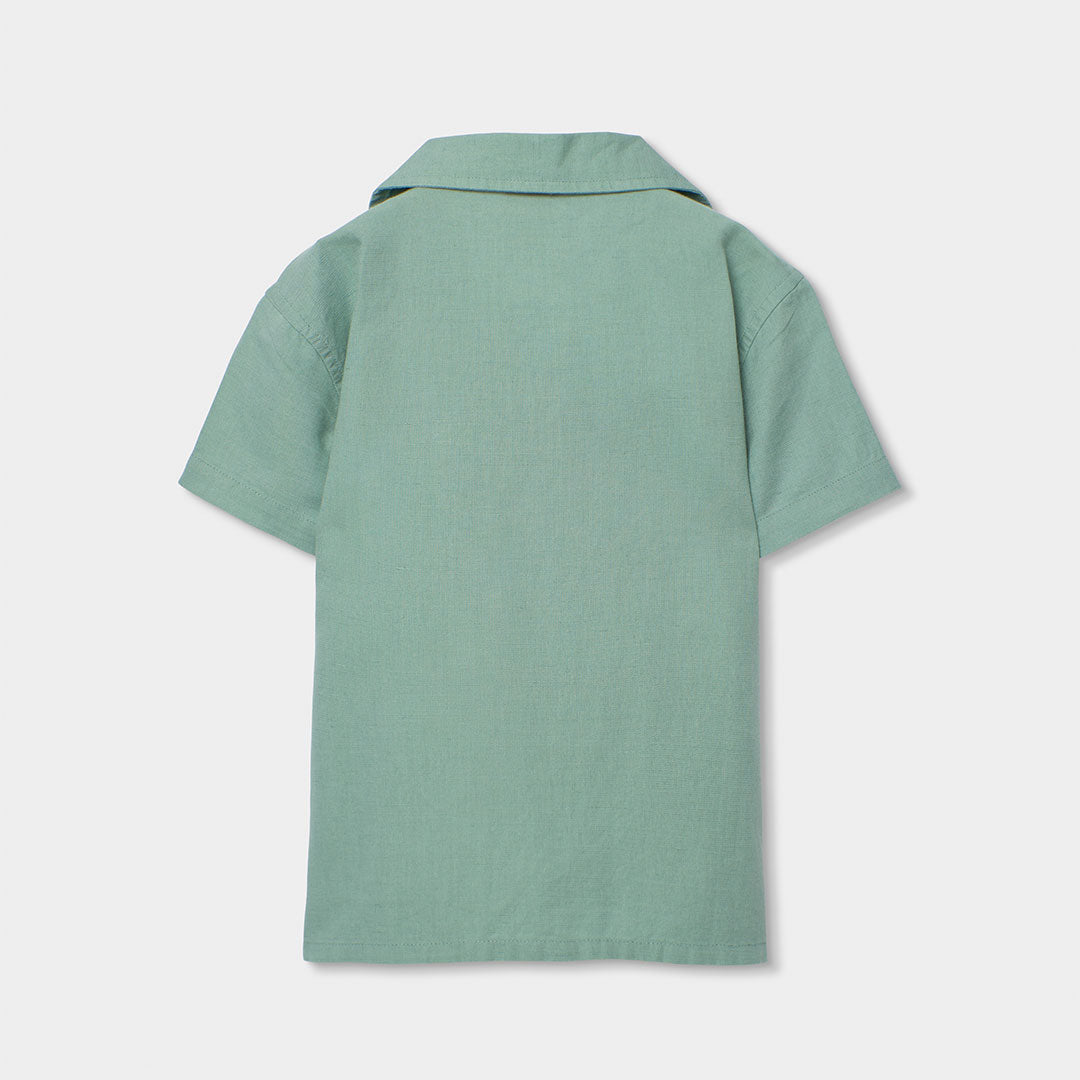 Linen polo for boy