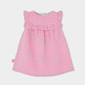 Baby checkered poplin dress
