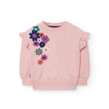 Fleece sweatshirt for baby girl
