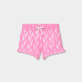 Knit shorts printed for girl