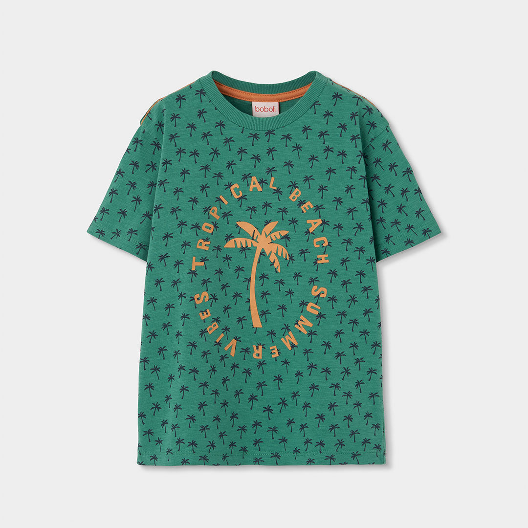 Knit t-Shirt flame for boy